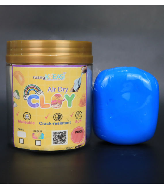 air dry clay blue