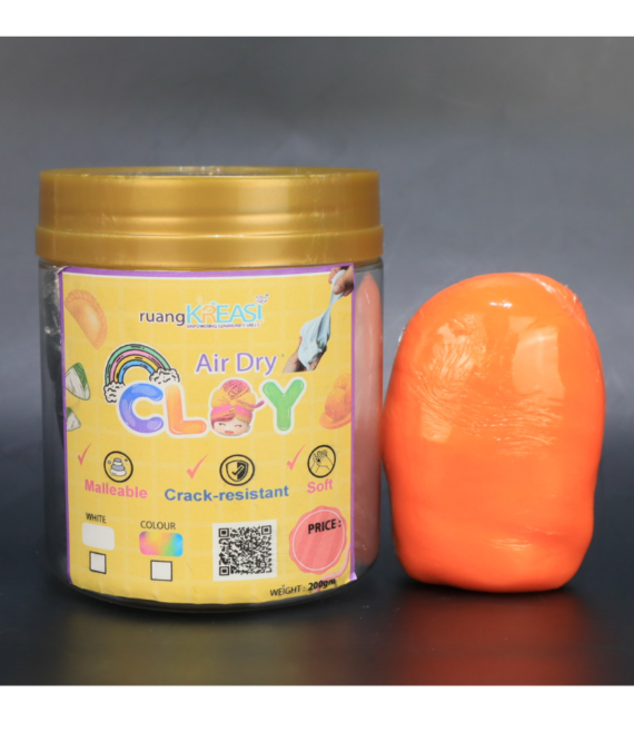 air dry clay orange