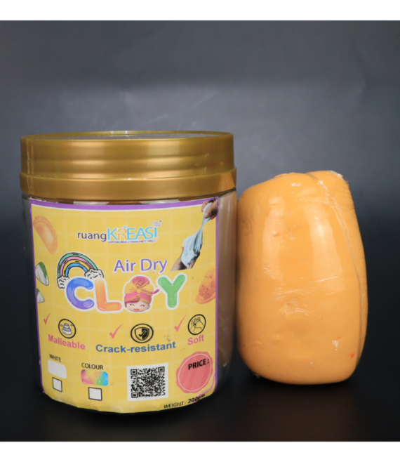 air dry clay yellow